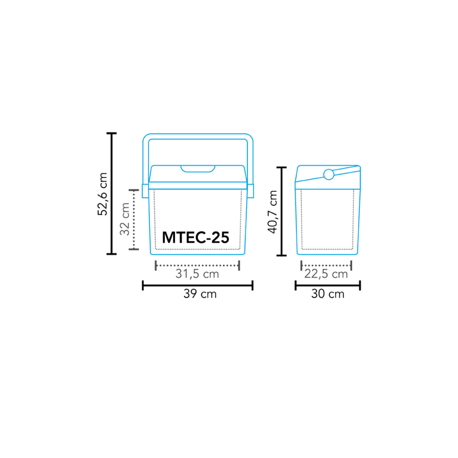 Cool box thermoelectric MTEC-25 AC/DC